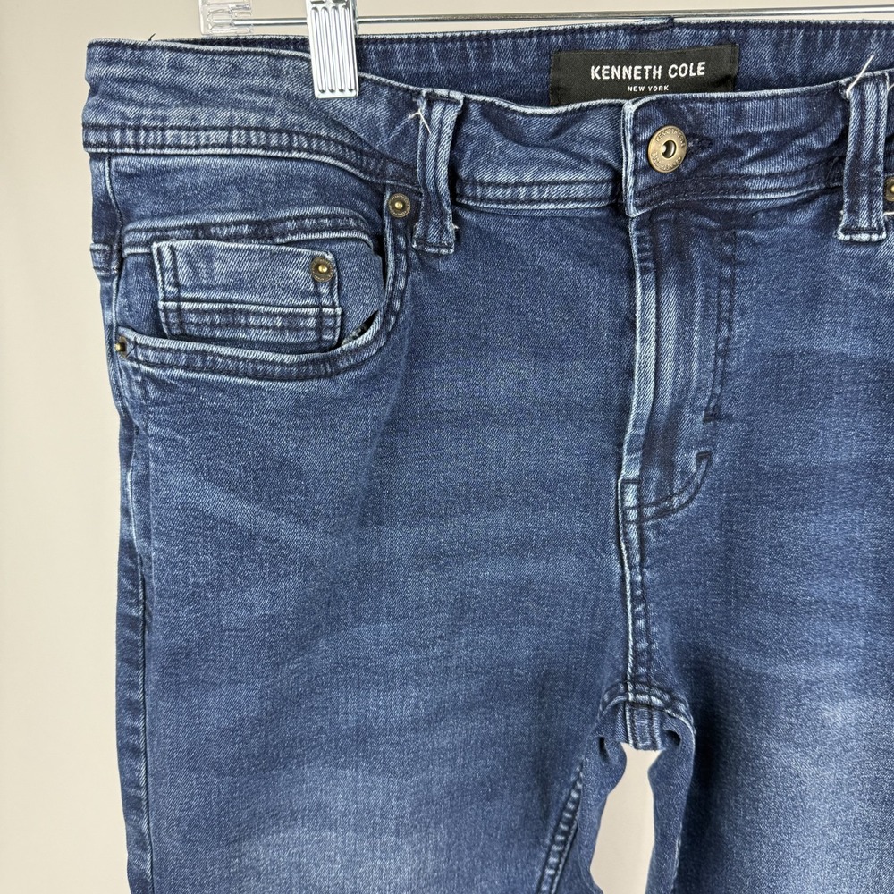 Kenneth Cole Slim Fit Womens Blue Denim Jeans 33 x‎ 32